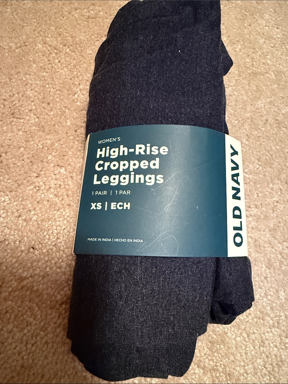 Old Navy Women's High-Rise Cropped Leggings - black